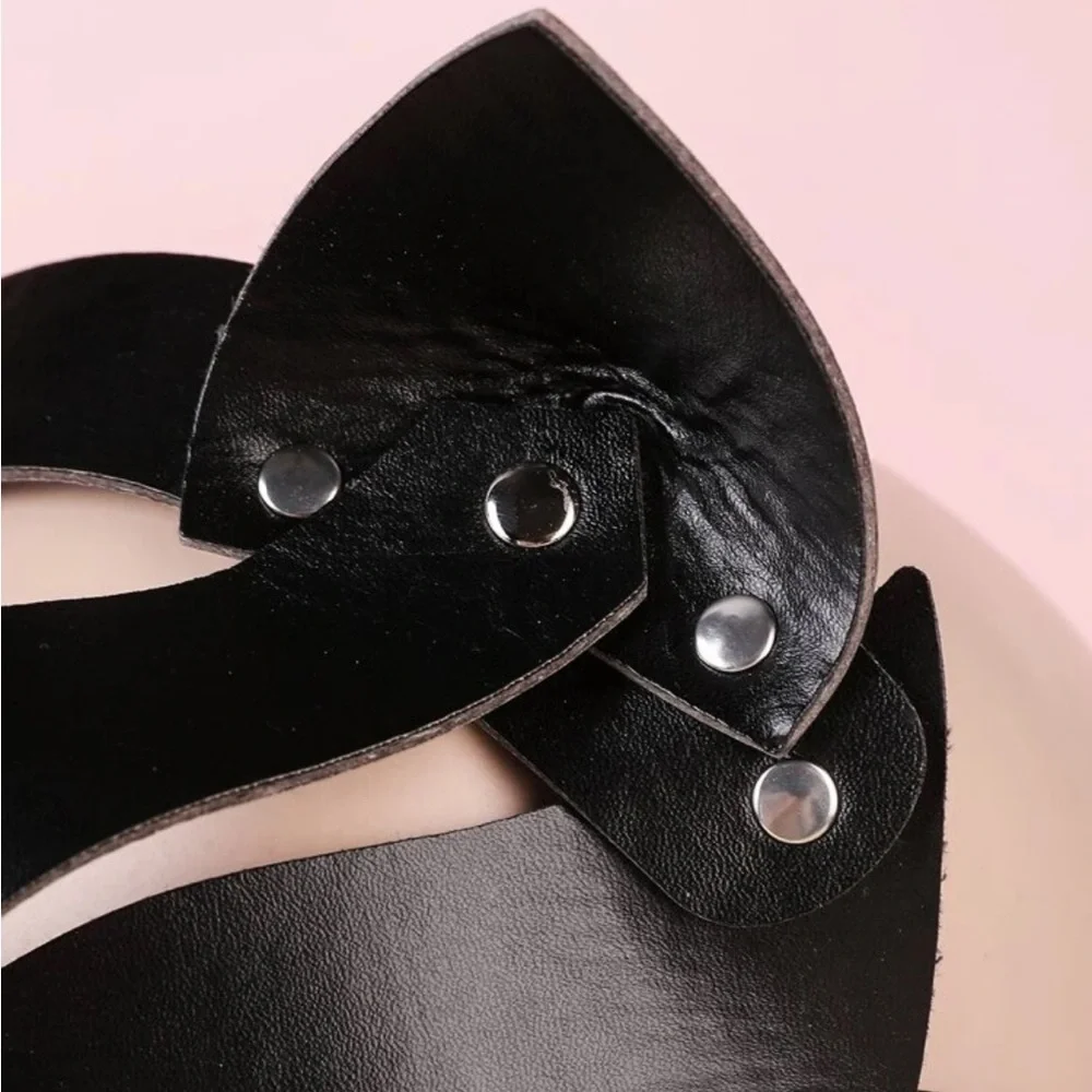 Faux Leather Halloween Costume Eye Shield